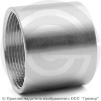 Муфта нержавеющая AISI 316 равнопроходная Ду-15 (1/2") Муфта нержавеющая AISI 316 равнопроходная Ду-15 (1/2")