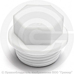 Заглушка PP-R белая НР (НАР) Дн 20-1/2" PRO VALFEX