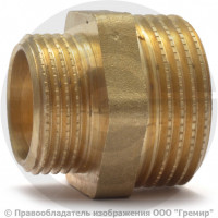 Ниппель латунный переходной НР (НАР) Ду 32-20 (1 1/4"-3/4") VALFEX Ниппель латунный переходной НР (НАР) Ду 32-20 (1 1/4"-3/4") VALFEX