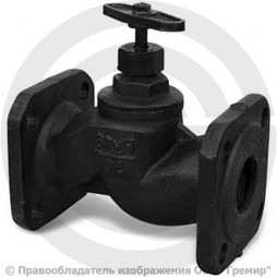 Клапан запорный чугунный фланцевый Ду-80 Ру-16 (Т<225°С) 15ч14п
