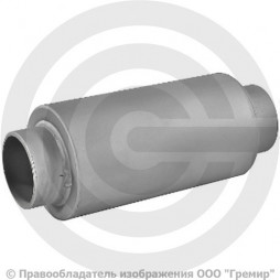 Компенсатор сильфонный осевой многослойный с кожухом и внутренним экраном Ду-50 Ру-16 L=285мм под приварку патрубки сталь DEK multilayer Hortum