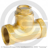 Клапан обратный подъемный латунный Ду 32-25 (1 1/4"-1") Ру-16 ВР (ВН) (Т<70°С) 16б1бк Цветлит Клапан обратный подъемный латунный Ду 32-25 (1 1/4"-1") Ру-16 ВР (ВН) (Т<70°С) 16б1бк Цветлит