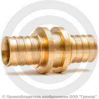 Муфта бронзовая для PE-X труб Дн 25 RAUTITAN PLATINUM RX Rehau Муфта бронзовая для PE-X труб Дн 25 RAUTITAN PLATINUM RX Rehau