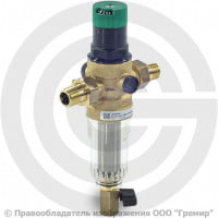 Фильтр сетчатый Т-образный латунный Ду-15 (1/2") Ру-25 НР (НАР) (Т<70°С) с регулятором давления Honeywell FK06 Фильтр сетчатый Т-образный латунный Ду-15 (1/2") Ру-25 НР (НАР) (Т<70°С) с регулятором давления Honeywell FK06