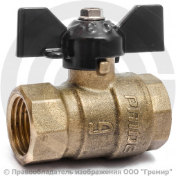 Кран трехходовой для манометра Ду-15 Ру-16 ВР (ВН) G1/2"-G1/2" с ручкой бабочкой LD Pride 44.340.15.2