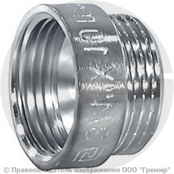 Удлинитель латунный ВР-НР (ВН-НАР) Ду-25 (1") L=30мм хром SantechSystems