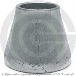 Переход 89х3,5-57х3 (Ду 80-50) оцинкованный концентрический ГОСТ 17378 КАЗ