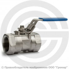 Кран нержавеющий AISI 316 (CF8M) Ду-15 (1/2") Ру-63 ВР (ВН) муфтовый полнопроходной АДЛ BV16