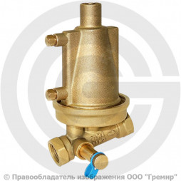 Клапан балансировочный автоматический латунный Ду-25 Ру-16 ВР (ВН) Kvs=5.5м3/ч с измерительными ниппелями STAP.BY-1 Цветлит
