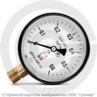 Манометр радиальный диаметр 100мм 0-6 кгс/см2 (0-0,6 МПа) G1/2" ДМ05-МП-3У Стеклоприбор Манометр радиальный диаметр 100мм 0-6 кгс/см2 (0-0,6 МПа) G1/2" ДМ05-МП-3У Стеклоприбор