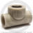 Тройник PP-R комбинированный серый ВР (ВН) Дн 20-1/2&quot; с креплением Wavin Ekoplastik
