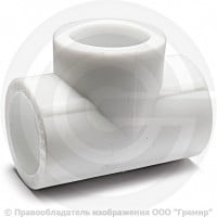Тройник PP-R белый внутренняя пайка Дн 32 VALFEX Тройник PP-R белый внутренняя пайка Дн 32 VALFEX