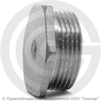 Заглушка латунная НР (НАР) Ду-40 (1 1/2") никель SantechSystems Заглушка латунная НР (НАР) Ду-40 (1 1/2") никель SantechSystems