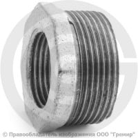 Футорка чугунная оцинкованная НР-ВР (НАР-ВН) Ду 50-32 (2"-1 1/4") Fittex PLUS Футорка чугунная оцинкованная НР-ВР (НАР-ВН) Ду 50-32 (2"-1 1/4") Fittex PLUS