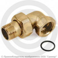 Американка (соединитель) латунная угловая (с прокладкой O-RING) ВР-НР (ВН-НАР) Ду-25 (1") STOUT Американка (соединитель) латунная угловая (с прокладкой O-RING) ВР-НР (ВН-НАР) Ду-25 (1") STOUT