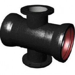 Крест раструб фланец КРФ ВЧШГ с ЦПП Ду 500-300