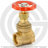 Задвижка латунная муфтовая Ду-25 Ру-10 ВР (ВН) (Т<120°С) UNI-FIT Задвижка латунная муфтовая Ду-25 Ру-10 ВР (ВН) (Т<120°С) UNI-FIT