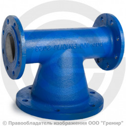 Пожарная подставка фланцевая ППФ Ду-200 ВЧШГ с ЦПП цинк+AL ГОСТ ISO 2531-2012