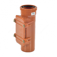 Ревизия НПВХ (ПВХ) с раструбом коричневая Дн 110 б/нап в комплекте с крышкой Ostendorf KGRE Ревизия НПВХ (ПВХ) с раструбом коричневая Дн 110 б/нап в комплекте с крышкой Ostendorf KGRE