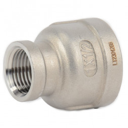 Муфта нержавеющая AISI 304 переходная Ду 40-25 (1 1/2"-1")