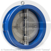Клапан обратный двухстворчатый чугунный межфланцевый Ду-500 Ру-16 (Т<120°С) ств чугун Benarmo Клапан обратный двухстворчатый чугунный межфланцевый Ду-500 Ру-16 (Т<120°С) ств чугун Benarmo