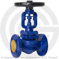 Клапан запорный чугунный фланцевый Ду-15 Ру-16 (Т<300°С) сильфонный Benarmo Клапан запорный чугунный фланцевый Ду-15 Ру-16 (Т<300°С) сильфонный Benarmo