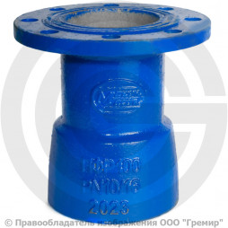 Переход раструб-фланец ХРФ ВЧШГ с ЦПП Ду 150-100