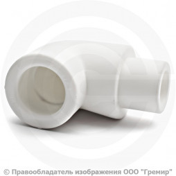 Угольник PP-R переходной белый внутренняя-наружная пайка Дн 32 90гр Pro Aqua
