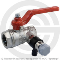 Кран латунный со спускником Ду-15 (1/2") Ру-25 ВР (ВН) никель полнопроходной рычаг Itap Ideal 115 Кран латунный со спускником Ду-15 (1/2") Ру-25 ВР (ВН) никель полнопроходной рычаг Itap Ideal 115