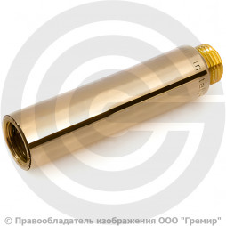 Удлинитель латунный НР-ВР (НАР-ВН) Ду-15 (1/2") L=10мм STOUT