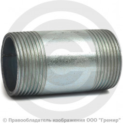 Бочонок стальной оцинкованный L=60мм Ду-32 (1 1/4") АС