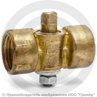 Кран трехходовой для манометра Ду-15 Ру-16 ВР (ВН) G1/2"-G1/2" без фланца и ручки ВИПРА КПТ 11б18бк Кран трехходовой для манометра Ду-15 Ру-16 ВР (ВН) G1/2"-G1/2" без фланца и ручки ВИПРА КПТ 11б18бк