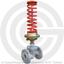 Регулятор давления прямого действия НО "после себя" чугунный фланцевый Ду-20 Ру-16 Kvy=6,3 м3/ч 0,1-0,6 МПа Энерготехномаш УРРД-НО-РД
