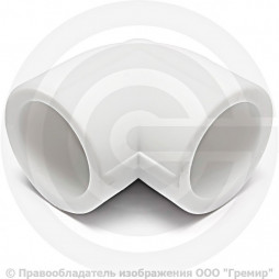 Угольник PP-R белый Дн 32 90гр PRO VALFEX