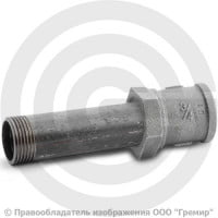 Сгон в сборе стальной L=110мм Ду-20 (3/4") в комплекте с чугунной муфтой и контргайкой КАЗ Сгон в сборе стальной L=110мм Ду-20 (3/4") в комплекте с чугунной муфтой и контргайкой КАЗ