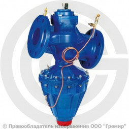 Клапан балансировочный автоматический чугунный фланцевый Ду-100 Ру-16 Kvs=106.7м3/ч с измерительными ниппелями R206CF Giacomini