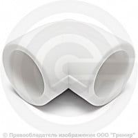 Угольник PP-R белый Дн 40 90гр PRO VALFEX