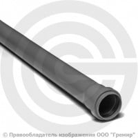 Труба PP-H канализационная серая Дн 50х1,5 безнапорная L=1м в/к VALFEX OPTIMA Труба PP-H канализационная серая Дн 50х1,5 безнапорная L=1м в/к VALFEX OPTIMA