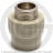 Муфта PP-R комбинированная серая НР (НАР) Дн 16-1/2&quot; Wavin Ekoplastik