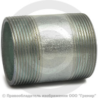 Бочонок стальной оцинкованный L=95мм Ду-50 (2") АС