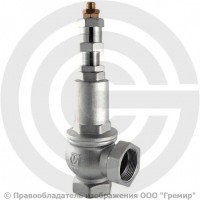 Клапан предохранительный регулируемый латунный Ду-40 (1 1/2") ВР (ВН) Рср=1-12бар (Т<150°С) VT.1831.N Valtec Клапан предохранительный регулируемый латунный Ду-40 (1 1/2") ВР (ВН) Рср=1-12бар (Т<150°С) VT.1831.N Valtec