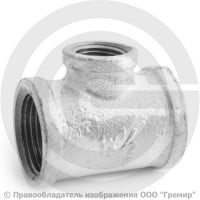 Тройник переходной чугунный оцинкованный ВР (ВН) Ду 25-15 (1"-1/2") Тройник переходной чугунный оцинкованный ВР (ВН) Ду 25-15 (1"-1/2")