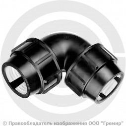 Отвод ПЭ компрессионный Дн 20 90гр Джилекс