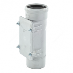 Ревизия PP-MD с крышкой бесшумная светло-серая Дн 200 (DN200) б/нап в/к Ostendorf Skolan dB SKRE