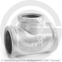 Тройник переходной чугунный оцинкованный ВР (ВН) Ду 25-20 (1"-3/4") Тройник переходной чугунный оцинкованный ВР (ВН) Ду 25-20 (1"-3/4")