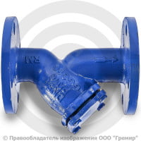 Фильтр сетчатый Y-образный чугунный фланцевый Ду-40 Ру-16 (Т<90°С) ФСч Китай Фильтр сетчатый Y-образный чугунный фланцевый Ду-40 Ру-16 (Т<90°С) ФСч Китай
