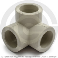 Тройник двухплоскостной PP-R белый Дн 20 Pro Aqua Тройник двухплоскостной PP-R белый Дн 20 Pro Aqua