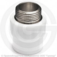 Муфта PP-R комбинированная белая НР (НАР) Дн 25-3/4" VALFEX Муфта PP-R комбинированная белая НР (НАР) Дн 25-3/4" VALFEX