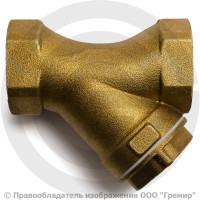 Фильтр сетчатый Y-образный латунный Ду-15 (1/2") Ру-16 ВР (ВН) (Т<140°С) ПЕНЗА ФСКО Фильтр сетчатый Y-образный латунный Ду-15 (1/2") Ру-16 ВР (ВН) (Т<140°С) ПЕНЗА ФСКО