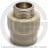 Муфта PP-R комбинированная серая НР (НАР) Дн 25-1/2&quot; Wavin Ekoplastik
